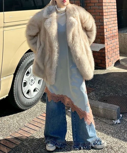 ボリューミーファーコート（その他アウター）｜Alley Tokyo（アリー