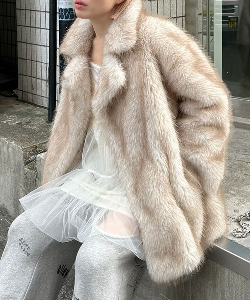 ボリューミーファーコート（その他アウター）｜Alley Tokyo