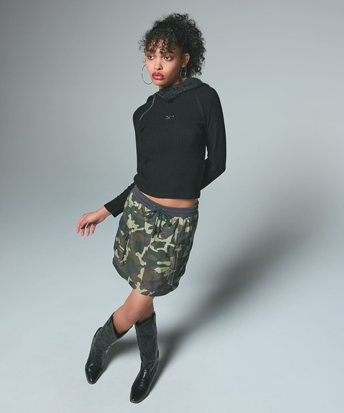 かーか CONVERTIBLE CARGO SKIRT（スカート）｜X-girl（エックスガール）の