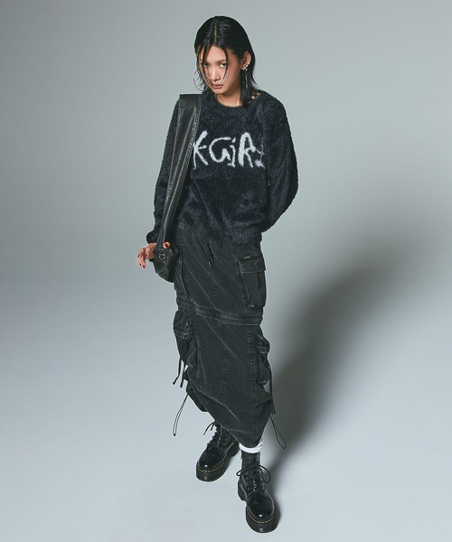 X-girl(エックスガール)の「CONVERTIBLE CARGO SKIRT(スカート・レディース・ブラック/カモフラージュ・S/M)」の16枚目の写真