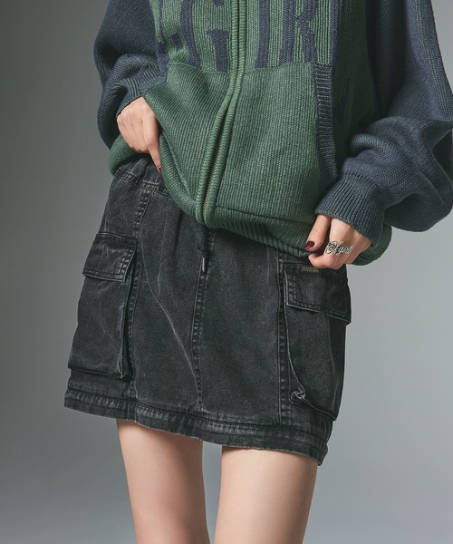 X-girl(エックスガール)の「CONVERTIBLE CARGO SKIRT(スカート・レディース・ブラック/カモフラージュ・S/M)」の19枚目の写真