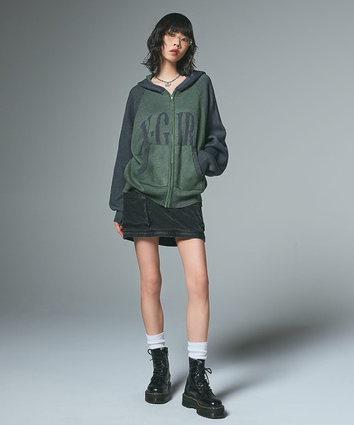 X-girl(エックスガール)の「CONVERTIBLE CARGO SKIRT(スカート・レディース・ブラック/カモフラージュ・S/M)」の20枚目の写真