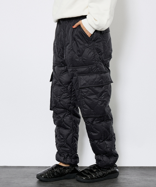 TAION(タイオン)の「【TAION / タイオン】ミリタリー カーゴ ダウンパンツ/防寒/保温性/ユニセックス【WEB限定】(その他パンツ・メンズ・その他1/カーキ/ブラック・M/L/XL)」の1枚目の写真