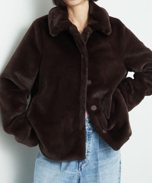 美品　イウエンマトフ　ファーコート セール】＜AEWEN MATOPH＞フェイクファーショートコート（その他