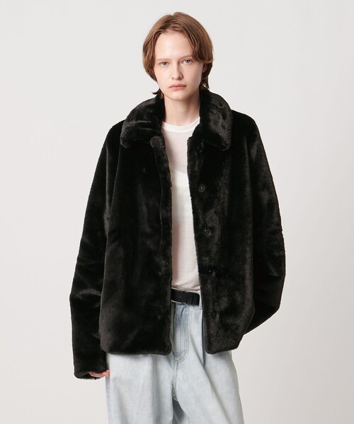 AEWEN MATOPH＞フェイクファーショートコート（その他アウター