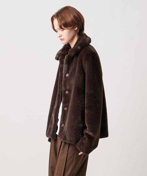 美品　イウエンマトフ　ファーコート AEWEN MATOPH＞フェイクファーショートコート（その他アウター