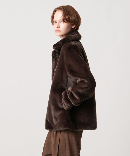 AEWEN MATOPH＞フェイクファーショートコート（その他アウター