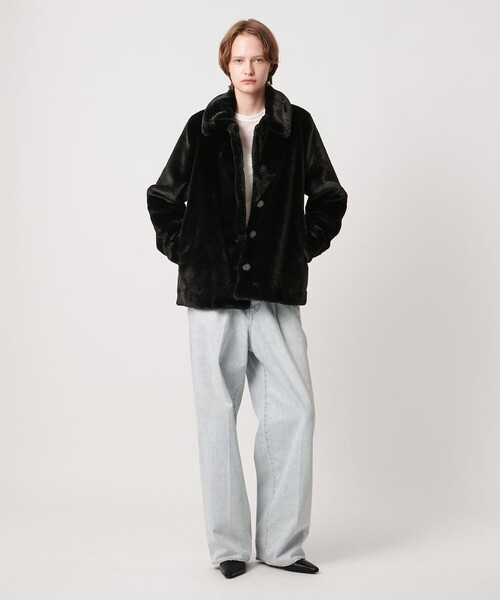 AEWEN MATOPH（イウエン マトフ）の「＜AEWEN MATOPH＞フェイクファーショートコート（その他アウター・レディース・ダークブラウン/ブラック・36/38）」の17枚目の写真