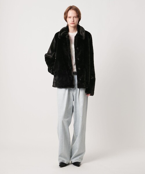 AEWEN MATOPH（イウエン マトフ）の「＜AEWEN MATOPH＞フェイクファーショートコート（その他アウター・レディース・ダークブラウン/ブラック・36/38）」の18枚目の写真