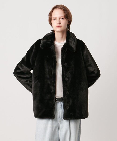 AEWEN MATOPH（イウエン マトフ）の「＜AEWEN MATOPH＞フェイクファーショートコート（その他アウター・レディース・ダークブラウン/ブラック・36/38）」の21枚目の写真