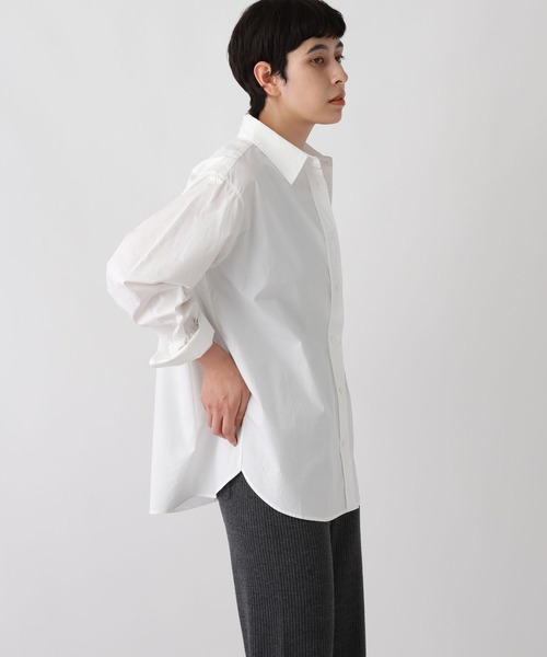 studio CLIP(スタディオクリップ)の「《ウタオ》ベーシックシャツ(シャツ/ブラウス・レディース・ホワイト/ライトブルー・FREE)」の8枚目の写真