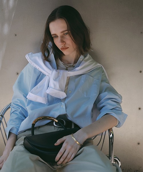 studio CLIP(スタディオクリップ)の「《ウタオ》ベーシックシャツ(シャツ/ブラウス・レディース・ホワイト/ライトブルー・FREE)」の11枚目の写真