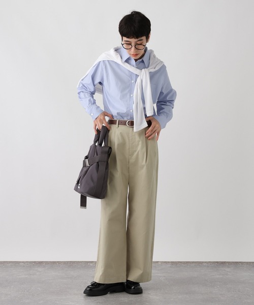 studio CLIP(スタディオクリップ)の「《ウタオ》ベーシックシャツ(シャツ/ブラウス・レディース・ホワイト/ライトブルー・FREE)」の14枚目の写真