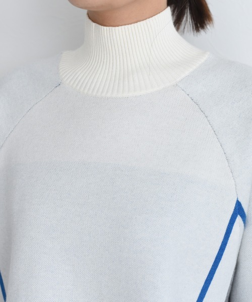 セール】ロゴJQトリミングタートルニット（ニット/セーター）｜Eimee