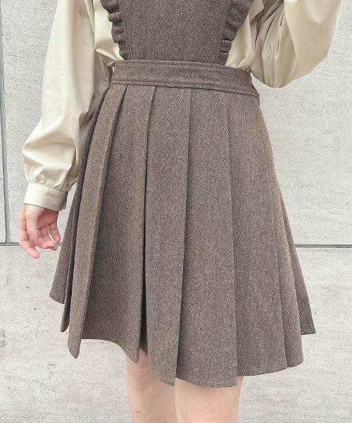 F i.n.t（フィント）の「バックリボン2wayエプロンジャンパースカート（ジャンパースカート・レディース・ブラウン/グレー・FREE）」の16枚目の写真