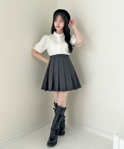 F i.n.t（フィント）の「バックリボン2wayエプロンジャンパースカート（ジャンパースカート・レディース・ブラウン/グレー・FREE）」の21枚目の写真