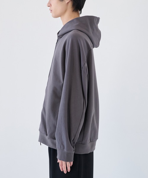 ATTACHMENT（アタッチメント）の「【ATTACHMENT/アタッチメント】CO STRECH TERRY ZIP UP HOODIE（パーカー・メンズ・ブラック/チャコールグレー・2/3）」の13枚目の写真