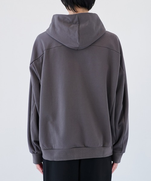 ATTACHMENT（アタッチメント）の「【ATTACHMENT/アタッチメント】CO STRECH TERRY ZIP UP HOODIE（パーカー・メンズ・ブラック/チャコールグレー・2/3）」の12枚目の写真