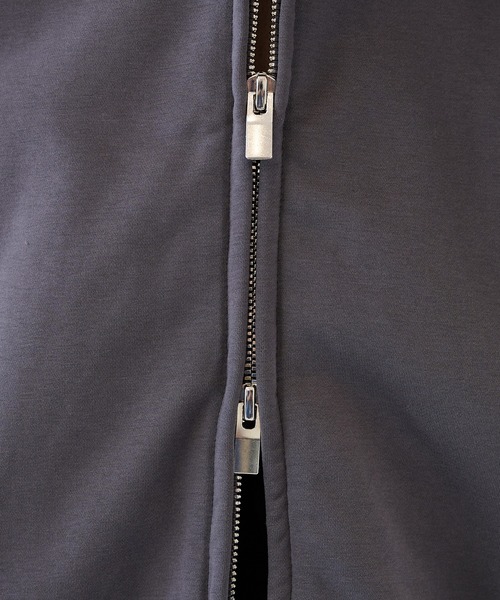 ATTACHMENT（アタッチメント）の「【ATTACHMENT/アタッチメント】CO STRECH TERRY ZIP UP HOODIE（パーカー・メンズ・ブラック/チャコールグレー・2/3）」の9枚目の写真