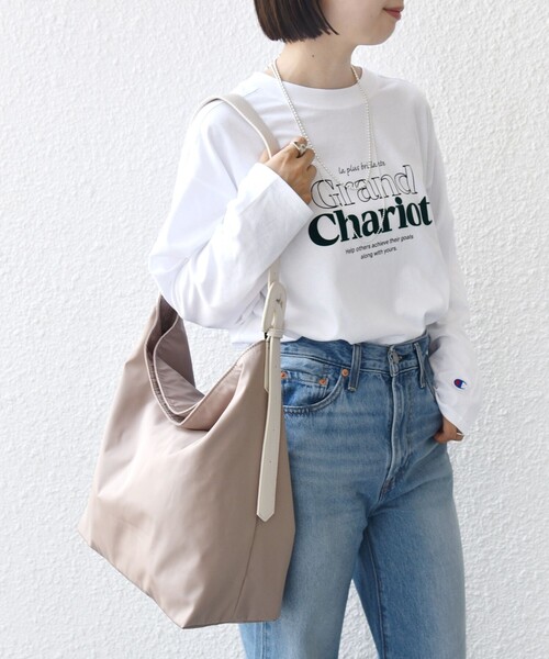 SHIPS（シップス）の「【WEB限定】ベルト デザイン ハンドル A4 トート バッグ（トートバッグ・レディース・ベージュ/ブラック・ONE SIZE）」の11枚目の写真