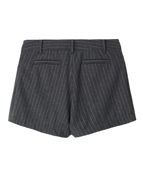 Kijun/キジュン Pin Stripe Wrap Shorts 巻きスカート風 ウール ピン