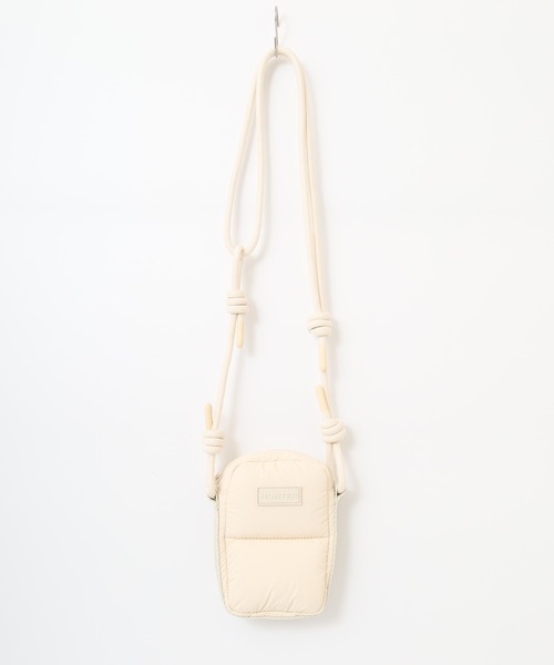 HUNTER（ハンター）の「HUNTER イントレピッド エクストラ パフド フォンポーチ（ショルダーバッグ・レディース・オフホワイト/パープル/ブラック・FREE）」の4枚目の写真