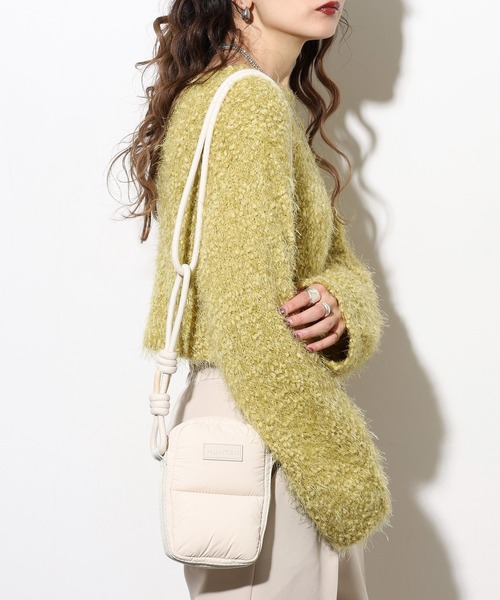 HUNTER（ハンター）の「HUNTER イントレピッド エクストラ パフド フォンポーチ（ショルダーバッグ・レディース・オフホワイト/パープル/ブラック・FREE）」の18枚目の写真