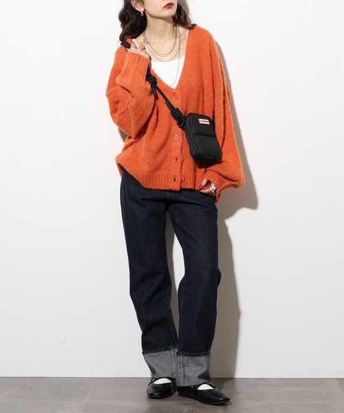 HUNTER（ハンター）の「HUNTER イントレピッド エクストラ パフド フォンポーチ（ショルダーバッグ・レディース・オフホワイト/パープル/ブラック・FREE）」の21枚目の写真