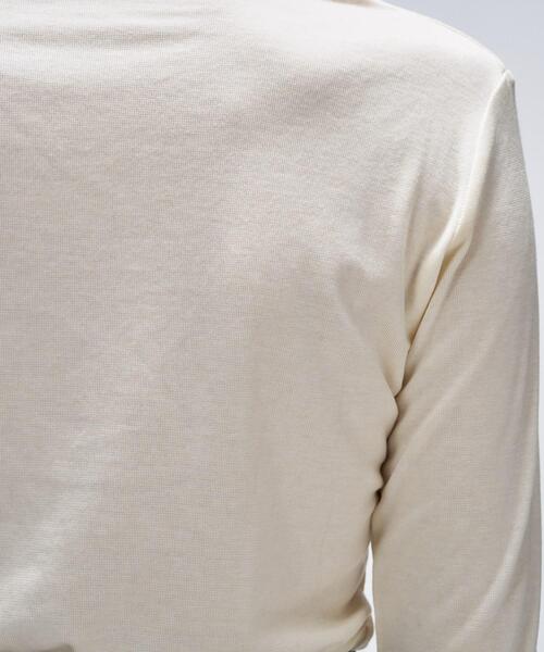 cloenc（クロエンス）の「【手洗い可】ウール混クルーネックプルオーバー（Tシャツ/カットソー・レディース・グレー系4/ブラック/ベージュ系8/オフホワイト・02）」の9枚目の写真