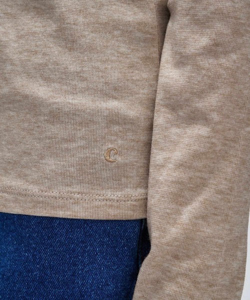cloenc（クロエンス）の「【手洗い可】ウール混クルーネックプルオーバー（Tシャツ/カットソー・レディース・グレー系4/ブラック/ベージュ系8/オフホワイト・02）」の15枚目の写真