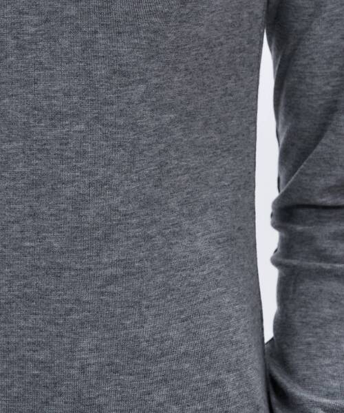 cloenc（クロエンス）の「【手洗い可】ウール混クルーネックプルオーバー（Tシャツ/カットソー・レディース・グレー系4/ブラック/ベージュ系8/オフホワイト・02）」の20枚目の写真