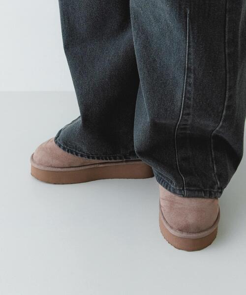 RODE SKO（ロデスコ）の「撥水フラッフィームートンブーツ（ブーツ・レディース・グレー/ブラック/キャメル・39/38/37/36）」の20枚目の写真