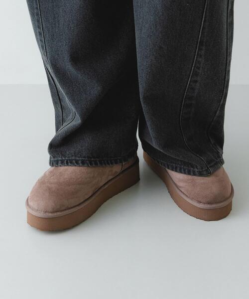 RODE SKO（ロデスコ）の「撥水フラッフィームートンブーツ（ブーツ・レディース・グレー/ブラック/キャメル・39/38/37/36）」の21枚目の写真