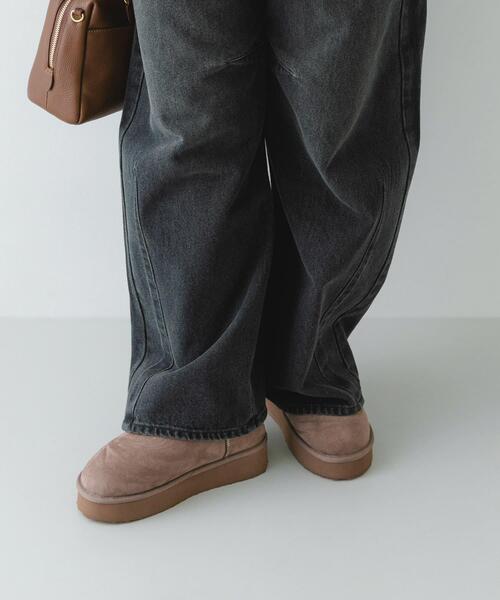 RODE SKO（ロデスコ）の「撥水フラッフィームートンブーツ（ブーツ・レディース・グレー/ブラック/キャメル・39/38/37/36）」の22枚目の写真