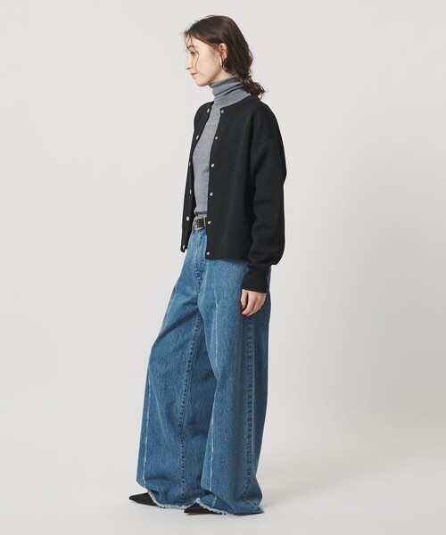 ラメ ニット スウェット カーディガン ‐ウォッシャブル‐（カーディガン