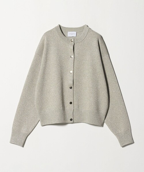 【極美品】ユナイテッドアローズ　ニット　グリッター　ラメ　カーディガン　シルバー UNITED ARROWS（ユナイテッドアローズ）の「グリッターラメ