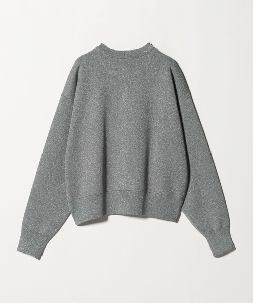 セール】ラメ ニット スウェット カーディガン ‐ウォッシャブル