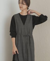 URBAN RESEARCH DOORS | 『UR TECH』ツイルフレアジャンパースカート(ワンピース)