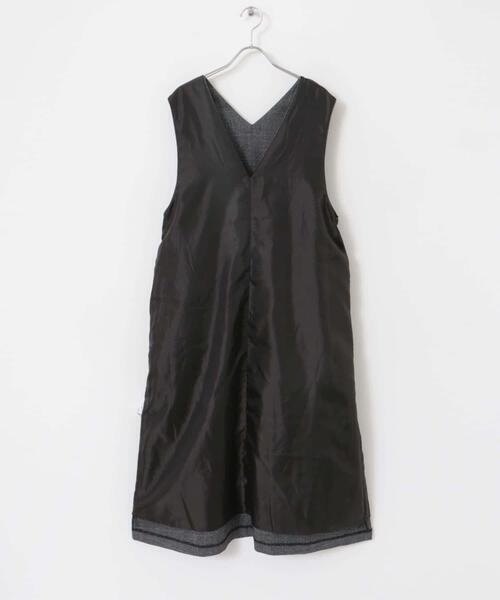 URBAN RESEARCH DOORS（アーバンリサーチドアーズ）の「『UR TECH』ツイルフレアジャンパースカート（ワンピース・レディース・チェック/ブラック・MEDIUM）」の14枚目の写真