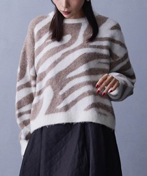 NICOLE white | ジャガードニット(ニット/セーター)