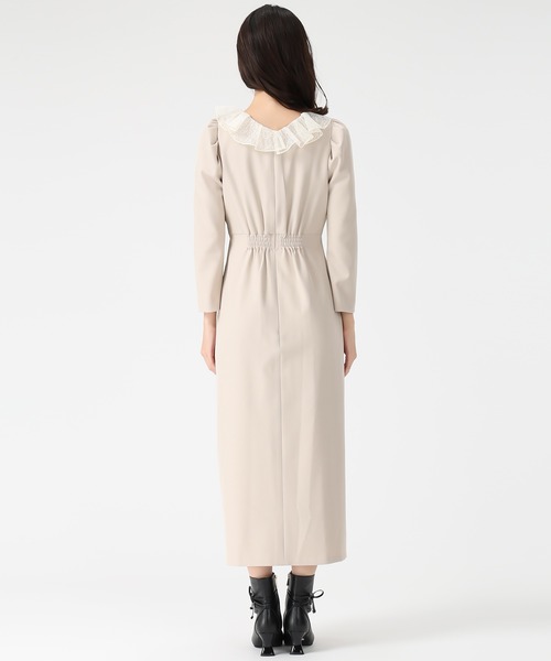 31 Sons de mode（トランテアン　ソン　ドゥ　モード）の「2025秋冬新作 レースフリルワンピース（ワンピース・レディース・ベージュ/ネイビー/ブラウン・S/M）」の15枚目の写真