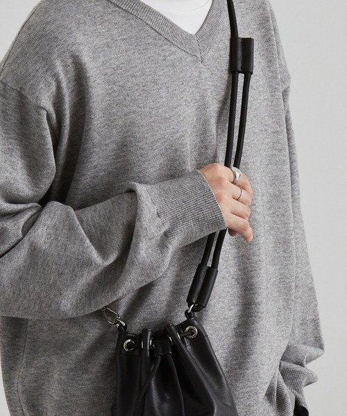 レザー 巾着 ミニ ショルダーバッグ MONO-MART│MONO-MART [モノマート