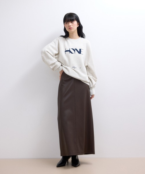 WEB限定】シンセティックレザータイトスカート（スカート）｜ADAM ET