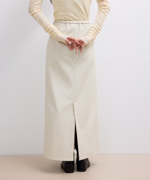 ADAM ET ROPE'(アダムエロペ)の「【WEB限定】シンセティックレザータイトスカート(スカート・レディース・ブラック/オフホワイト/ダークブラウン・36/38)」の12枚目の写真