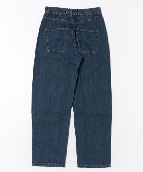 itto...(イット)の「デニムカーヴィーパンツ(デニムパンツ・レディース・ネイビー/ブルー/ワンウォッシュ・M/L)」の6枚目の写真