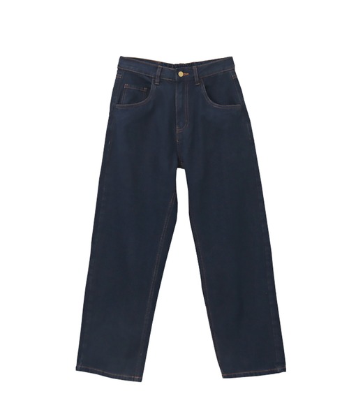 itto...(イット)の「デニムカーヴィーパンツ(デニムパンツ・レディース・ネイビー/ブルー/ワンウォッシュ・M/L)」の9枚目の写真