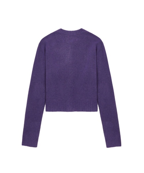 A BATHING APE（アベイシングエイプ）の「BABY DOPPY BADGE CARDIGAN #2（カーディガン/ボレロ・レディース・パープル・SMALL/X-SMALL）」の2枚目の写真