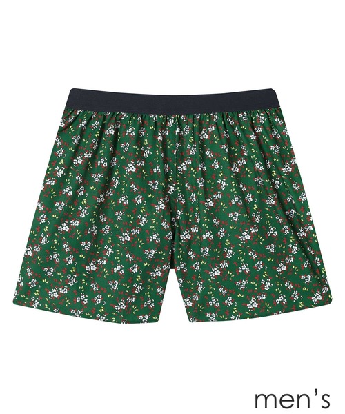 une nana cool（ウンナナクール）の「MADE WITH LIBERTY FABRIC 【綿100%】メンズトランクス（トランクス・メンズ・ナチュラル/オリーブ/クリアブラック・M/L）」の2枚目の写真