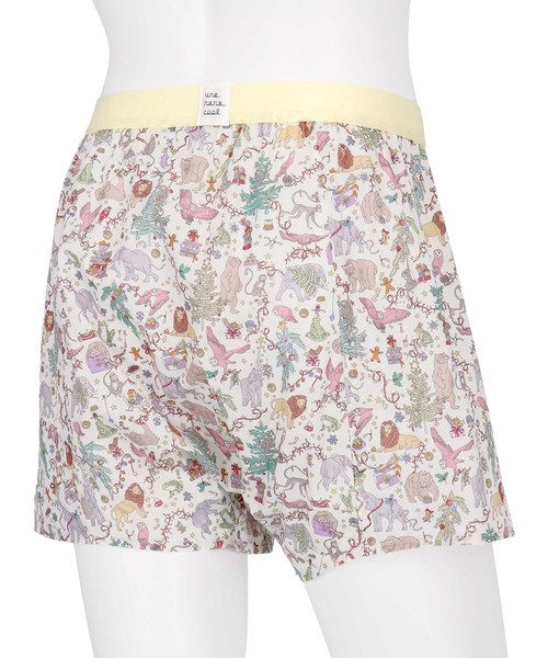 une nana cool（ウンナナクール）の「MADE WITH LIBERTY FABRIC 【綿100%】メンズトランクス（トランクス・メンズ・ナチュラル/オリーブ/クリアブラック・M/L）」の5枚目の写真