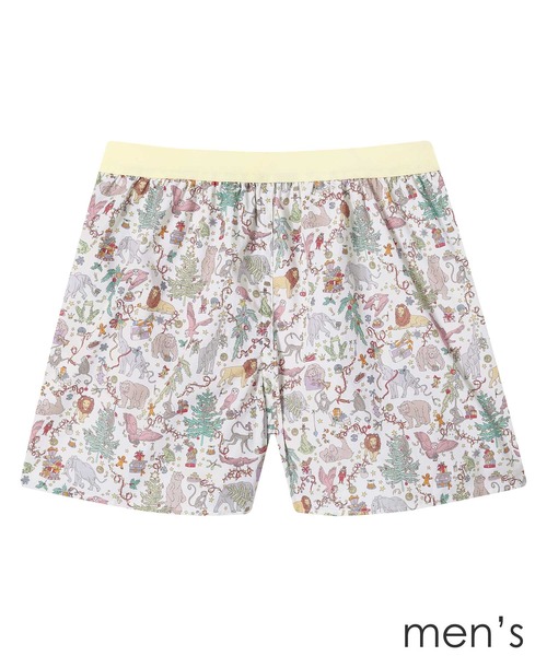 une nana cool（ウンナナクール）の「MADE WITH LIBERTY FABRIC 【綿100%】メンズトランクス（トランクス・メンズ・ナチュラル/オリーブ/クリアブラック・M/L）」の4枚目の写真